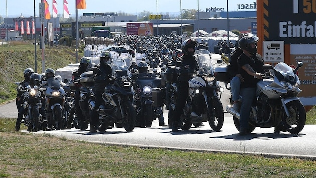 Mehr als 700 Biker schwangen sich für den guten Zweck in den Sattel.