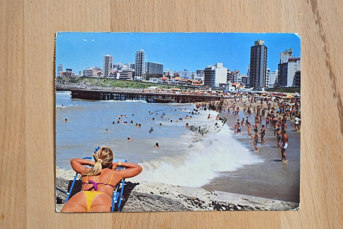 Das Motiv auf der Vorderseite der lang verschollenen Postkarte