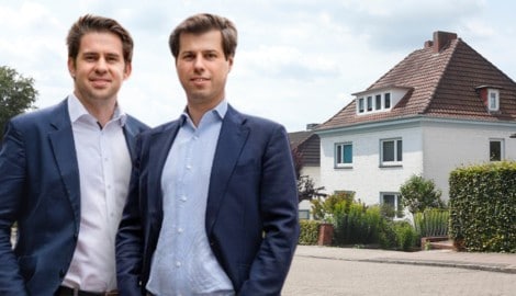 Die Gründer Sebastian Pfisterer (li.) und Franz Hörhager machen Immobilien „flüssig“.