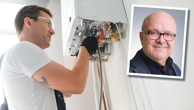 Robert Breitschopf, Innungsmeister der Heizungs-, Lüftungs- und Sanitärtechniker in Wien (kl. ...