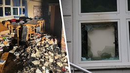 Das Fenster eingeschlagen, eingebrochen und die Schulbibliothek angezündet – am Freitag mussten ...