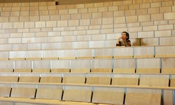 Einige Hörsäle an Österreichs Universitäten sind praktisch leer.