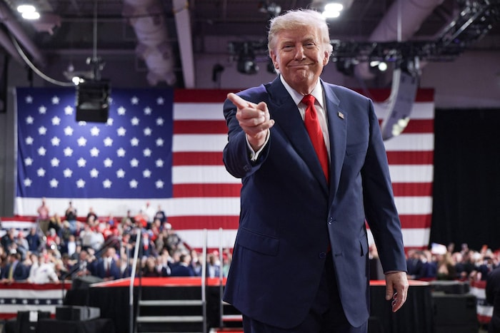 Trump bei einer Wahlkampfveranstaltung am Samstag im Bundesstaat New York