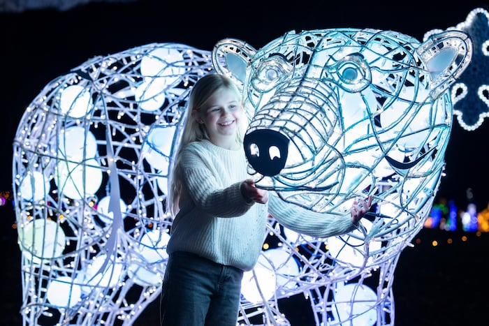 Strahlende Gesichter im Lichterpark in Frohnleiten