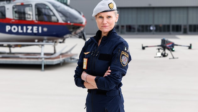 Die Grazerin Ulrike Hutsteiner ist die neue Chefin der Flugpolizei.