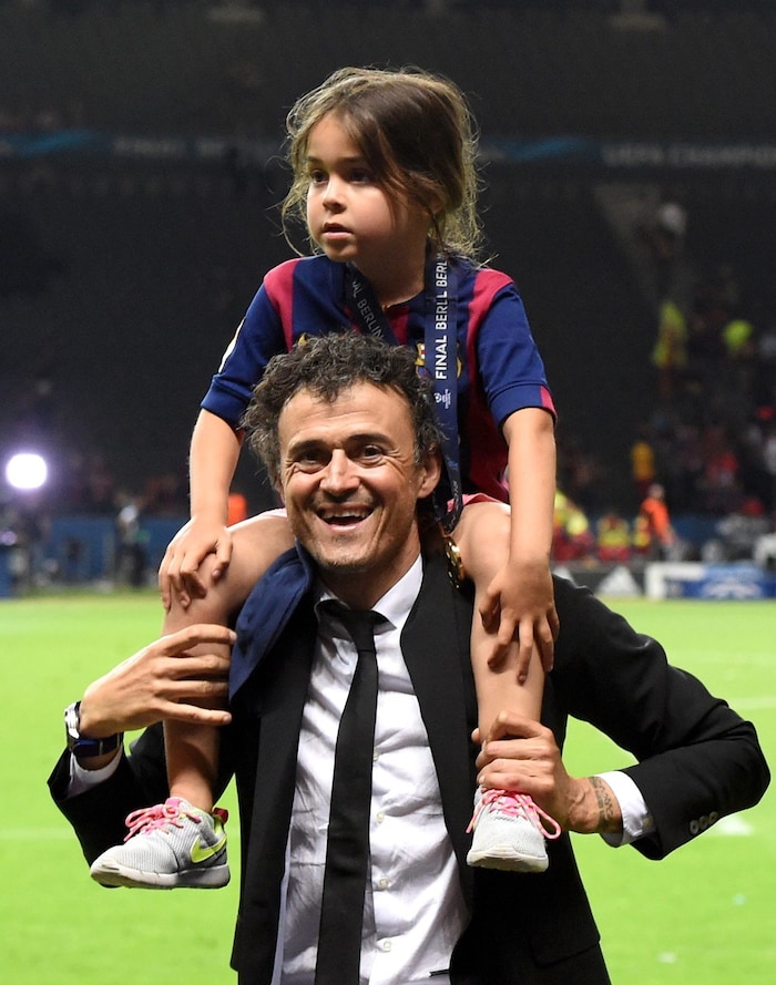 Luis Enrique mit seiner verstorbenen Tochter Xana.