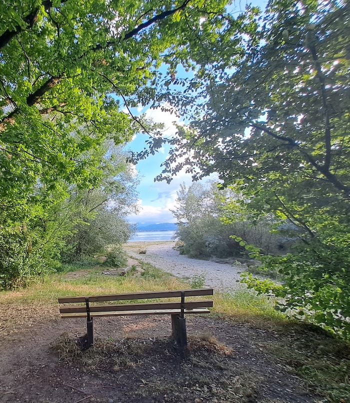 Ruheplätzchen am Bodenseeufer.
