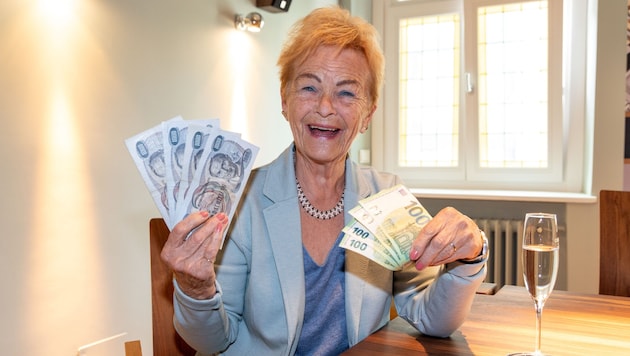 Erleichtert strahlt Liselotte im Gespräch mit der „Krone“ nach ihrem Super-Deal.