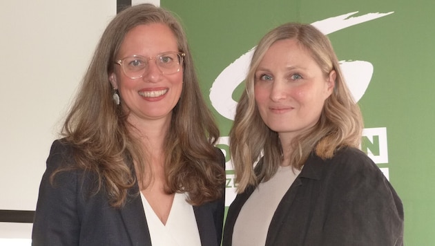 Frau Landessprecherin mit ihrer neuen Stellvertreterin Hanna Walk.
