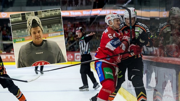 Die Abwehr um Maxi Preiml (Großes Bild, li.) ist gegen Salzburg gefordert, Neo-Goalie Mareks ...
