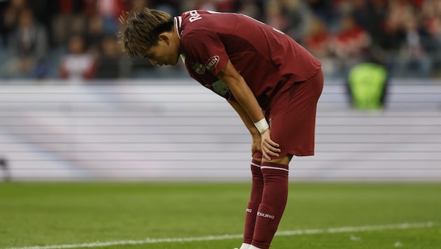The Salzburg team was unable to score against the opposing goal.