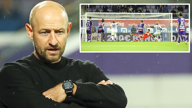 Austria-Coach Stephan Helm konnte die Elfmeter-Entscheidung nicht verstehen.