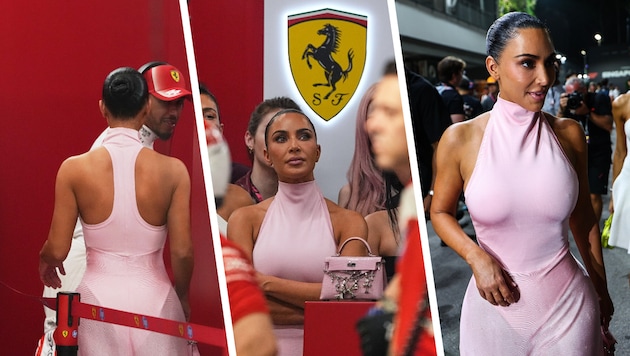 Kim Kardashian zog auch in Singapur alle Blicke auf sich.