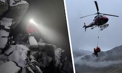 Die Suchaktion wurde aufgrund von Dunkelheit und einsetzendem Schneefall gegen Mitternacht ...