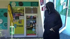 So sieht der Räuber aus, zu erkennen ist freilich wenig.