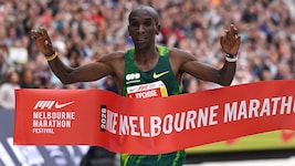Eliud Kipchoge gewann den Melbourne-Marathon in Rekordzeit.