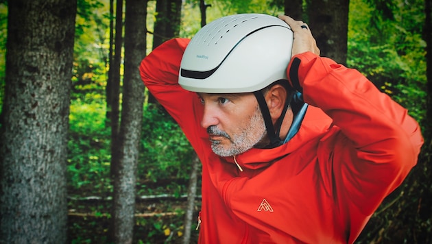 Die „Radkrone“ testete den neuen Headfirst-Fahrradhelm bei einer Ausfahrt im Kärntner Gailtal.
