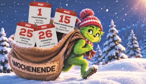 2027 schlägt der „Feiertags-Grinch“ besonders hart zu: Er „stiehlt“ uns gleich beide ...
