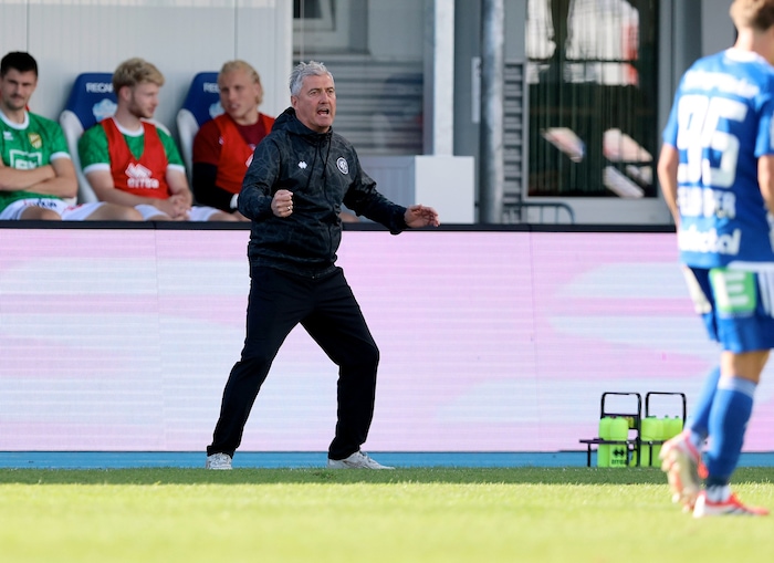 Coach Markus Mader konnte mit der Defensivleistung in Hartberg nicht zufrieden sein.