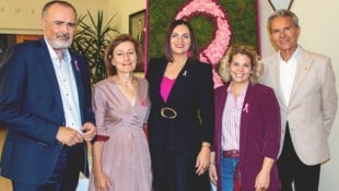Landeshauptmann Hans Peter Doskozil, Krebshilfe-Burgenland-Geschäftsführerin Andrea Konrath und ...