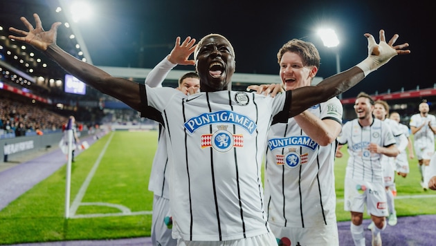 Oumar Diakite traf bei seinen bisherigen drei Bundesliga-Einsätzen für Sturm bereits dreimal, ...