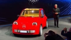 Die seriennahe Studie des Citroen 2CV, der 2028 als E-Auto wiederbelebt wird.
