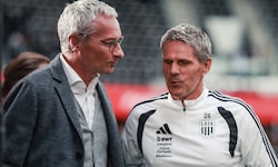 ORF-Moderator Rainer Pariasek (li.) und LASK-Coach Didi Kühbauer
