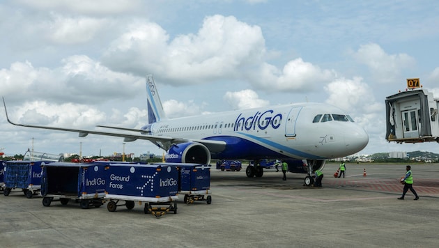 Am Sonntag gab es plötzlich Feueralarm an Bord einer IndiGo-Maschine (hier auf einem ...