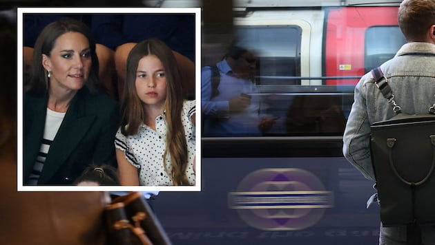 Die britischen Prinzessin Kate, die Princess of Wales, ist am Wochenende mit ihrer Tochter ...