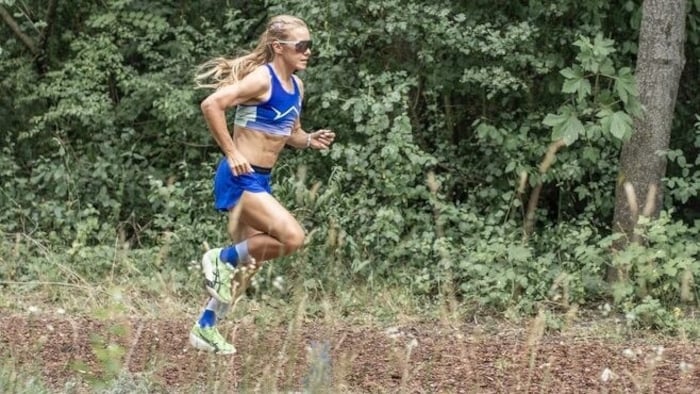 Julia Mayer beim Training in der Vila Vita