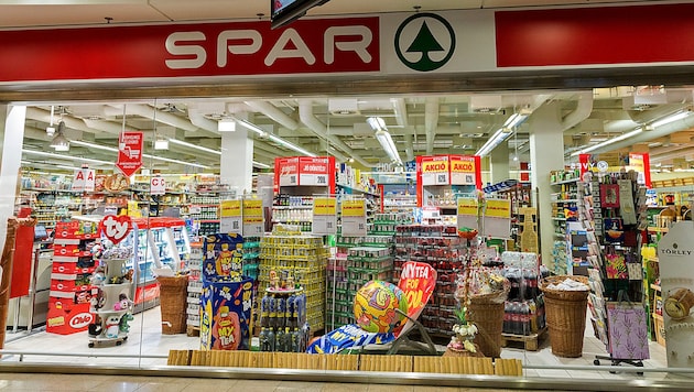 Eine Spar-Filiale im ungarischen Nyíregyháza