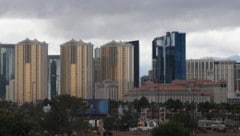 Die Wüstenmetropole Las Vegas wurde von Ausläufern des Tropensturms „Rachel“ getroffen.