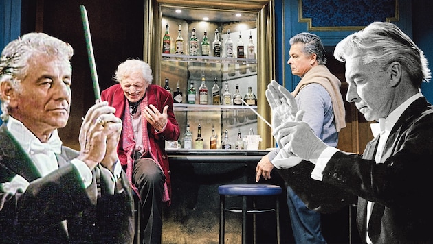 „Die letzte Runde“: Günter Franzmeier als Leonard Bernstein (li.), Michael Dangl ist Herbert von ...