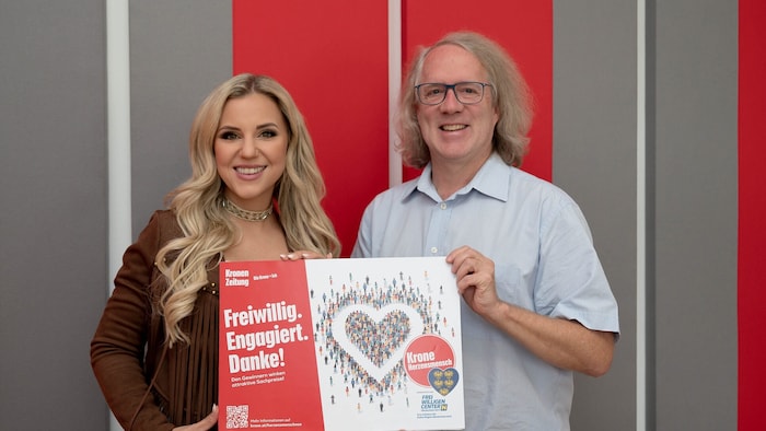 Natalie unterstützt auch die Herzensmensch-Aktion der „Krone“. Dafür sagte Redaktionsleiter ...