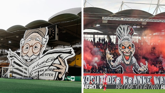 Die Fans beider Lager rüsten sich für das Grazer Derby am Sonntag.