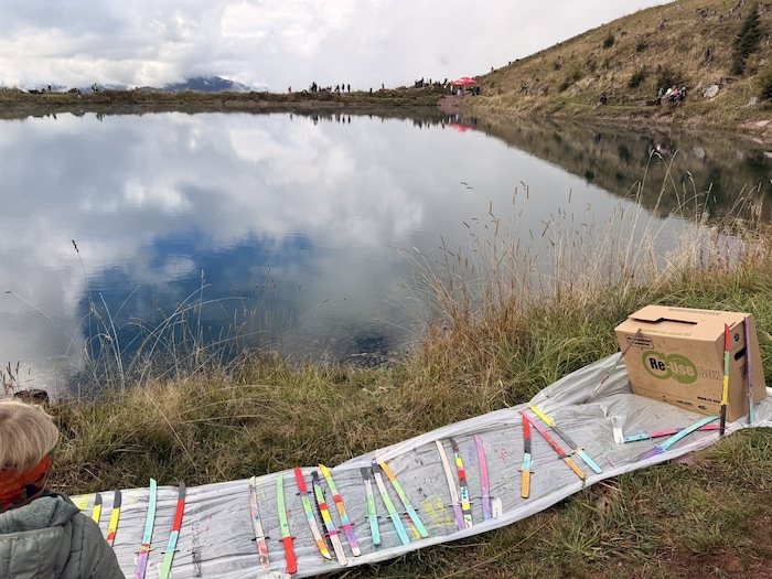 Kleine Nachwuchs-Ninjas dürfen beim Speichersee ihre Geschicklichkeit unter Beweis stellen.