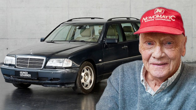 Formel-1-Legende Niki Lauda nutzte den blauen Mercedes zwischen 1999 und 2001.