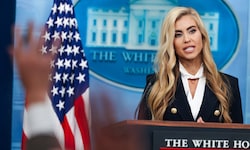 Der erste Auftritt von Trumps neuer Sprecherin Katie Zacharia sorgte für einige kritische ...