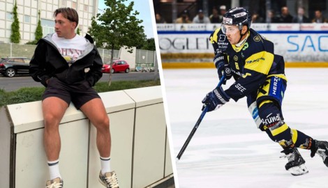 Auf und neben dem Eis eine Kannte: Eisbären-Verteidiger Moritz Matzka.