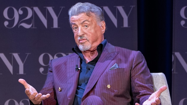 Im Interview mit der Deutschen Presse-Agentur in London spricht Hollywoodstar Sylvester Stallone ...