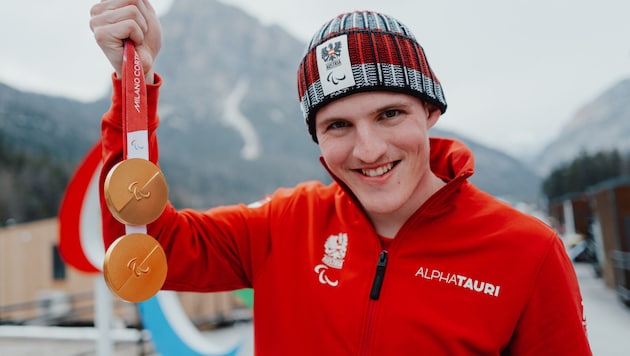 Johannes Aigner gewann bei den Paralympics drei Goldmedaillen.