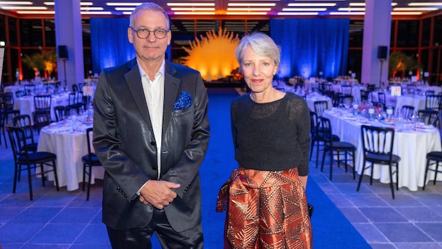Belvedere-Generaldirektorin Stella Rollig (re.) und Geschäftsführer Wolfgang Bergmann.