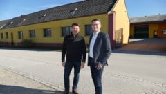 Leader-Obmann Franz Linsbauer (re.) mit Jürgen Schöls