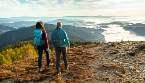 Gerlitzen: Panoramablick auf Berge und Seen