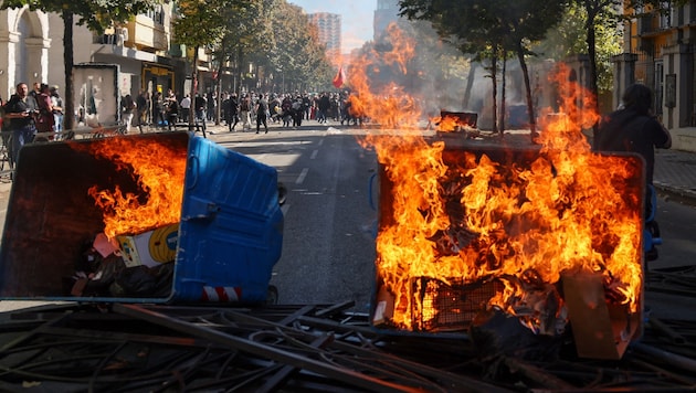Clashes between demonstrators and police also broke out in central Tirana on Wednesday.