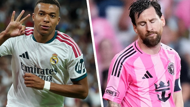 Kylian Mbappe und Lionel Messi