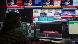 Frühere Aufnahmen zeigen die Zentrale von Halk TV in Istanbul.