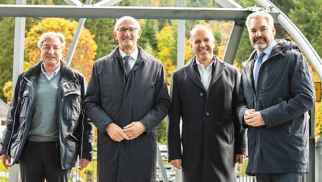 Dengg, Mattle, Hildmann (Hypo) und Nehammer (v.l.).