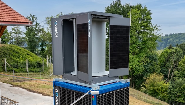 Die kleinen „Kraftwerke“ bestehen aus PV-Paneelen, einer Windturbine sowie einem Speicher.
