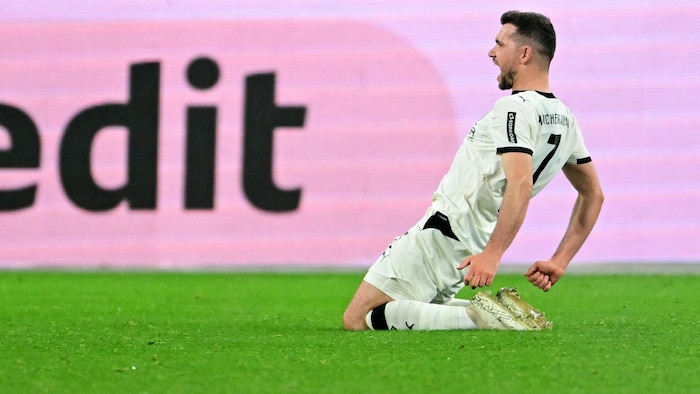 So sieht man Kevin Stöger bei Gladbach selten.